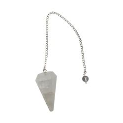 VIE Pendulum with Chain, White Agate