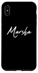 Beautiful Handwritten Font Marsha Calligraphy Case for iPhone XS Max