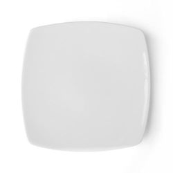 Holst Porzellan FD 227 - Piatto piatto piatto in porcellana, 27 x 27 cm, colore: bianco, 27 x 27 x 3 cm, 4 pezzi