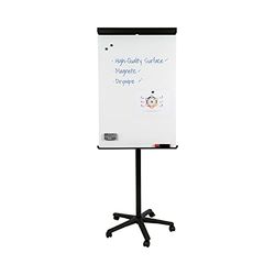 Bi-Office Portablocco Portatile, Cavalletto Mobile Senza Cornice Nero, Superficie Magnetico, Dimensioni Panello Euro 700 x 1000 mm
