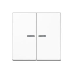 Tasto KNX RF 2 fasi A, bianco alpino (riferimento: JUNG A10921STRFWW)