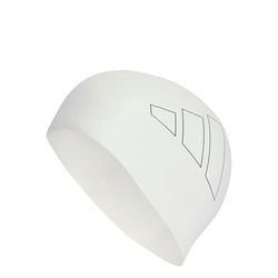 adidas Unisex Adulto Logo Swim Cap, White/Black, One Size