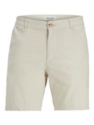 Jack & Jones Jpstpalma DEK Jjlinen Shorts Chino voor heren, Maanbalk, L