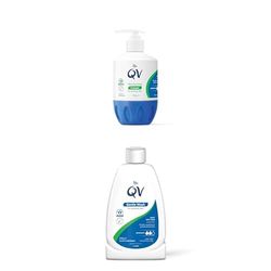 QV Cream with Glycerin (250g) Rich Protective Moisturiser for Sensitive, Dry Skin, Fragrance Free, Noncomedogenic Body Cream, Hydrating Skin Care for Eczema, Psoriasis, Dermatitis, Pump Bottle