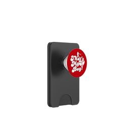 Camiseta de béisbol personalizada That's My Boy 6 para mamá y papá PopSockets PopWallet para MagSafe