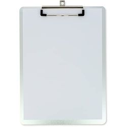 Grafoplás 1550100. A4 Aluminum Clipboard, with High Pressure Clamp, Round Edges