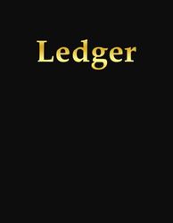 4 Column Black Ledger Book: for Small Businesses and Home-Based Businesses 8.5x11 Inch 120 Pages