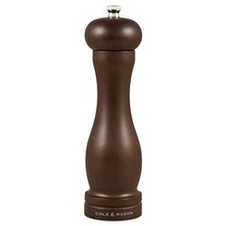 Cole & Mason HB0844P Forest Capstan Macina Pepe, Legno Scuro, Precision+, Macinatura Regolabile, Legno di Faggio Tinto, 200mm, Include 1 x Mulino