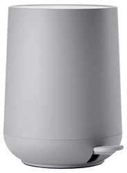ZONE DENMARK - Poubelle Salle de Bain Nova - 3L - Design Scandinave - Plastique ABS Doux Au Toucher - Poubelle Cuisine Élégante H23cm D20,5cm - Gull Gris