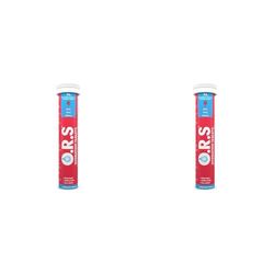 O.R.S Hydration Tablets with Electrolytes, Vegan, Gluten and Lactose Free Formula – Effervescent Sports Electrolyte Tablets with Natural Strawberry Flavour, 24 Tablets (Pack of 2)