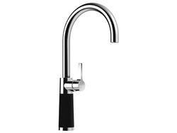 SCHOCK Rubinetto da cucina SC-520 Night – Rubinetto ad alta pressione CRISTADUR Green Line con beccuccio fisso