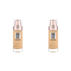 Maybelline Foundation, Dream Radiant Liquid Hydrating Foundation with Hyaluronic Acid and Collagen - Lightweight, Medium Coverage Up to 12 Hour Hydration - 48 Sun Beige (Pack of 2)