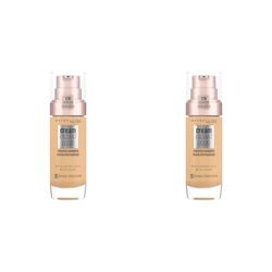 Maybelline Foundation, Dream Radiant Liquid Hydrating Foundation with Hyaluronic Acid and Collagen - Lightweight, Medium Coverage Up to 12 Hour Hydration - 48 Sun Beige (Pack of 2)