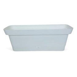 Ecoplast Balconetta Origine 50cm, Esterno in Plastica, Fioriera da Balcone, Rosso, 41,5x29x75