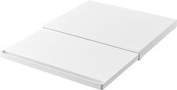 YAMAZAKI 2105 Tower Sliding Countertop Tray, White, Steel/Polypropylene/Silicone, 45 x 39~64.5 x 4 cm