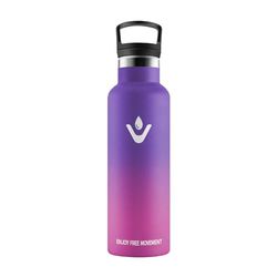Botella Termica 500ml, Botella Agua Acero Inoxidable Niños Cantimplora Termo con Pajita, Reutilizable, sin BPA, Fácil de llevar, Cantimplora Termica para Niños, Escuela, Adultos, Camping, Gimnasio