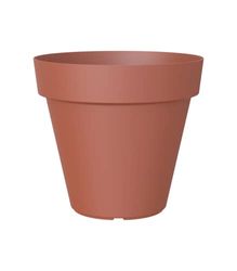 Artevasi Capri, Vaso rotondo in plastica, 60cm, Colore terracotta