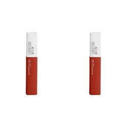 Maybelline Superstay Matte Ink Longlasting Liquid, Red Lipstick, Up to 12 Hour Wear, Non Drying, 117 Groundbreaker (Pack of 2)
