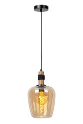 LUCIDE ILONA – Sospensione – Ø 22 cm – 1 E27 – Ambra