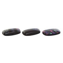 DKD Home Decor Metalen brillenkoker (3 stuks) (16 x 7 x 5,5 cm)