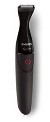 Philips MG1100 / 16 Recortadora de precisión 3 peines de barba y mini afeitadora - con pilas
