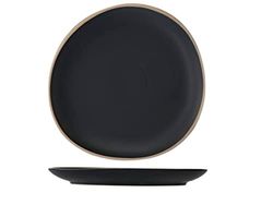 Cosy & Trendy Galloway, platte borden, zwart, D, 26 cm, 4 stuks