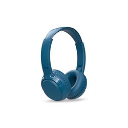 SPC Heron 2 Studio Draadloze Bluetooth-hoofdtelefoon, ECO, 50 uur batterij, dual gelijktijdige verbinding, geïntegreerde microfoon, verstelbaar en opvouwbaar, blauw, van gerecycled kunststof