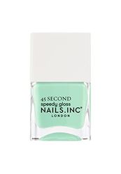 Nails.INC 45 Second Speedy Gloss Wellness In Wimbledon 14ml, Mint Green Nail Polish