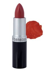 Benecos - natural beauty 90696 rossetto - luccicante - con olio di jojoba biologico e cera d'api biologica - corallo morbido