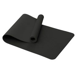 Narwhal Yogamat TPE Antislip Large XXL 190 x 80 x 0,6 cm 6 mm dik - yogamatten voor dames en heren oefening, sportschool, pilates, fitness en workout training (zwart, 190 x 80 x 0,6 cm)