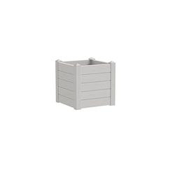 Teraplast Vaso Quadrato in Resina Trama 42X42 H40 Snow