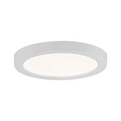 Paulmann Panel IP22 92945 Pannello LED Areo Tondo incl. 1 5 Watt Opaco soffitto plastica Lampada per Soggiorno 3000 K 5 W, Matt Bianco, 310lm