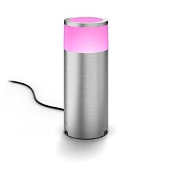 Philips Hue White and Color Ambiance Calla, Palo Smart LED, per Esterni, grande, LED integrato, Luce Bianca e Colorata Dimmerabile, 8W, Alluminio