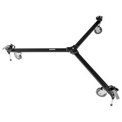 Manfrotto 127 Basic Dolly Pés para monopés, preto