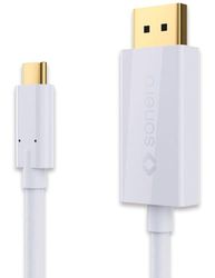 Sonero UCC021-015 USB-C naar DisplayPort-kabel, 4K @60Hz met 18Gbps, USB 3.1, Alt Mode, Thunderbolt 3 compatibel met MacBook Pro, Samsung S8, Dell XPS 15 en andere USB-C computers, 1,5 m wit