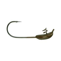 Buckeye Lures Goby Sled Rig Jig Head con chiusura a vite e gancio Mustad Ultra-Point per esche da pesca in plastica morbida, 1/2 oz, verde