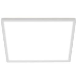 BRILONER Leuchten LED Panel, Ceiling Light, Ceiling Lamp Incl. Backlighting Effect, 22 Watts, 3, 000 Lumens, 4, 000 Kelvin, White, Square, 42x42cm