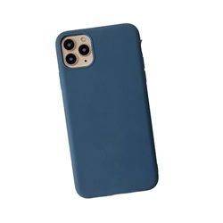 Febliss Beschermhoes voor iPhone 12 Pro Max, compatibel met iPhone 12 Pro Max, beschermhoes van siliconengel met rondom bescherming, schokbestendig, krasbestendig, 6,7 inch, marineblauw