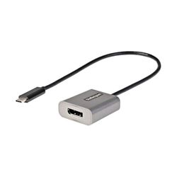 StarTech.com Cable 30cm Adaptador USB C a DisplayPort - Conversor USB Tipo C a DisplayPort 1.4 de 8K/4K 60Hz - Convertidor de Vídeo USBC a DP para Monitor - Funciona con Thunderbolt 3 (CDP2DPEC)