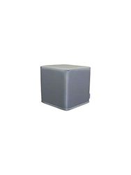 PanQube module 6-PO Pufa VERONA 30 voetplaat zonder borduurwerk, popiel, 30cm x 30cm x 30cm