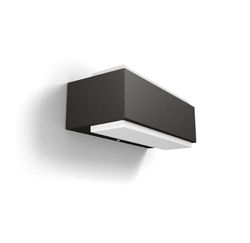 Philips myGarden Stratosphere aplique LED, luz branca fria, IP44, iluminação exterior, resistente à humidade e intempéries, 4,5 W, alumínio, antracite