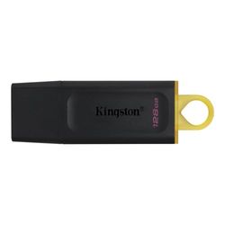 Clé USB 128 Go - USB 3.2 Gen 1 - avec Couvercle - Attache pour Porte-clés - Couleur Noire - Idéal pour Le Stockage et Le Transfert de données.