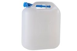 Hünersdorff Bidé para água ECO 22 L com tubo, PEAD natural, com acessórios azuis