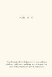 POSITIVITY notebook perfect for journaling and planning , 150 lined pages