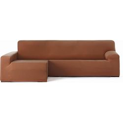 ECOMMERC3 | Överdrag till soffa schäslong lång vänster bielastisk andningsbar soffa överdrag soffa färg panna passform gummi och skum, slitage skydd