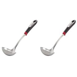 Tefal K1180214 Ingenio Inox Louche Acier Inoxydable Inox 38,75 x 9,2 x 7,5 cm (Lot de 2)