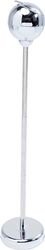 Kare Design Standing Ashtray, Spheric, Chrome, Outdoor Use, Height Adjustable, Stainless Steel, Retro, Modern Pedestal Ashtray with Lid, Terrace, Balcony, Garden, 72 x 14 x 14 cm (H x W x D)