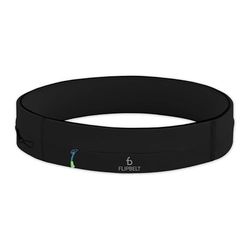 FlipBelt Zipper Cinturón multibolsillo con Cremallera, Unisex Adulto, Negro, L