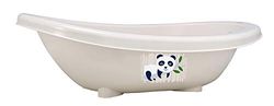 Rotho Babydesign Ekologiczna wanna Panda, w 100% biodegradowalna, 80 x 47 x 25 cm, Organic White