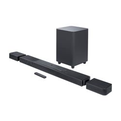 JBL Bar 1300, Barre de son avec hauts parleurs surround détachables, 1 170 W, connexion Wi-Fi intégrée, Dolby Atmos, DTS:X et MultiBeam, Prise européenne (Type C), noir